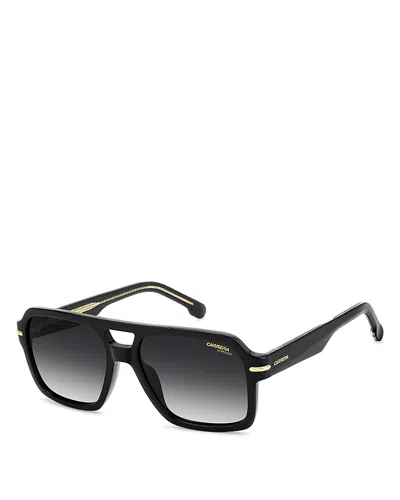 Carrera Double Bridge Square Sunglasses, 56mm In Black