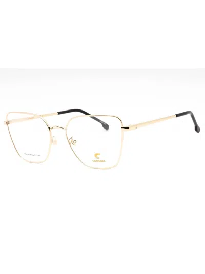 Carrera Elegant Cat Eye Eyeglasses - Women's Fashion Frame In 0rhl 00 - Gold Black/clear Demo Lens
