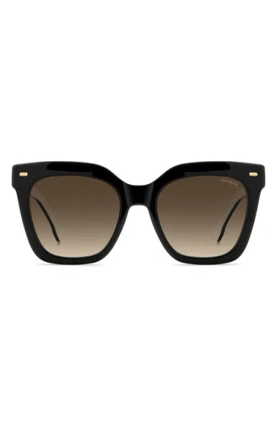 Carrera Eyewear 52mm Gradient Rectangular Sunglasses In Black