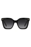 Carrera Eyewear 52mm Gradient Rectangular Sunglasses In Black