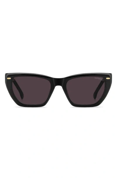 Carrera Eyewear 52mm Rectangular Sunglasses In Black