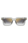 Carrera Eyewear 52mm Rectangular Sunglasses In Grey/ Gray