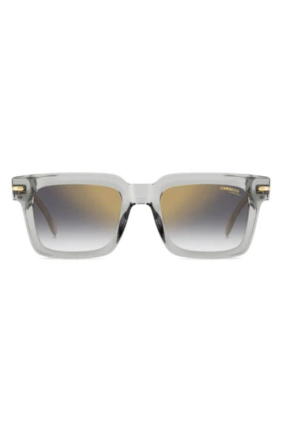 Carrera Eyewear 52mm Rectangular Sunglasses In Grey/ Grey