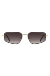 Carrera Eyewear 53mm Rectangular Sunglasses In Black