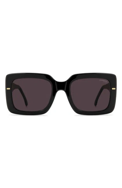 Carrera Eyewear 53mm Rectangular Sunglasses In Black