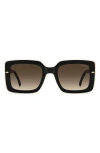 Carrera Eyewear 53mm Rectangular Sunglasses In Brown