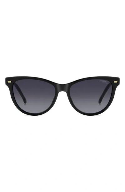 Carrera Eyewear 54mm Cat Eye Sunglasses In Black/grey Shaded