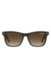 Carrera Eyewear 54mm Gradient Rectangular Sunglasses In Brown