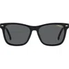 Carrera Eyewear 54mm Gradient Rectangular Sunglasses In Black/grey
