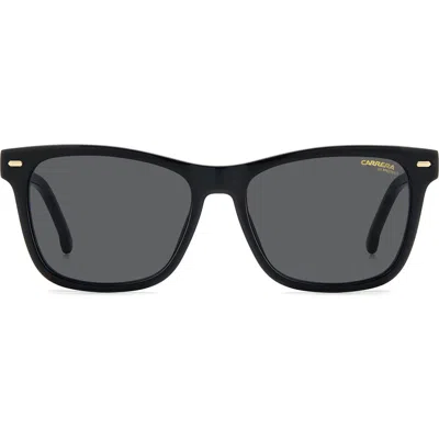 Carrera Eyewear 54mm Gradient Rectangular Sunglasses In Black/grey