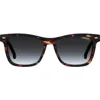 Carrera Eyewear 54mm Gradient Rectangular Sunglasses In Blue Havana/grey Shaded