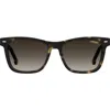 Carrera Eyewear 54mm Gradient Rectangular Sunglasses In Havana/brown Gradient