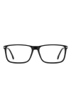 Carrera Eyewear 54mm Rectangular Optical Glasses In Black