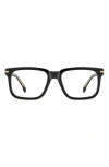 Carrera Eyewear 54mm Rectangular Optical Glasses In Black