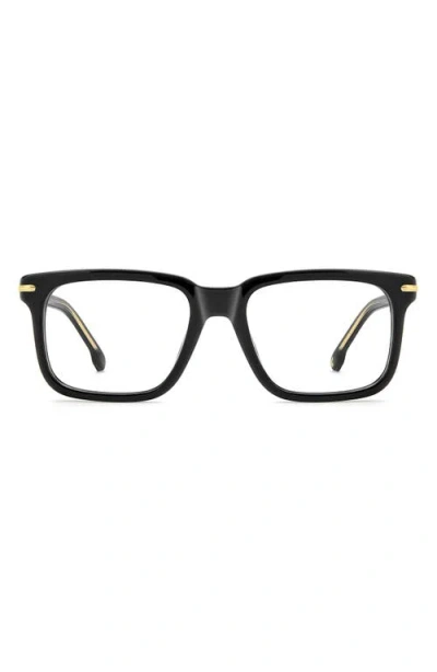 Carrera Eyewear 54mm Rectangular Optical Glasses In Black