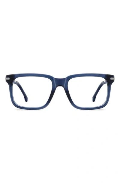 Carrera Eyewear 54mm Rectangular Optical Glasses In Blue