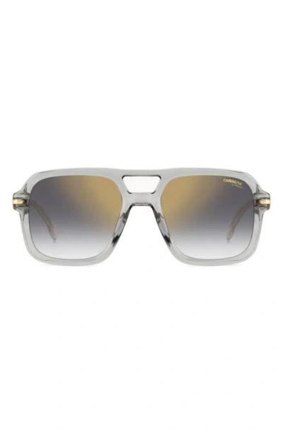 Carrera Eyewear 55mm Gradient Square Sunglasses In Gray