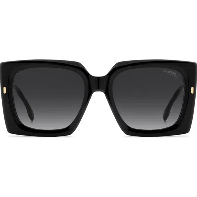 Carrera Eyewear 55mm Rectangular Sunglasses In Black