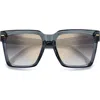 Carrera Eyewear 56mm Gradient Square Sunglasses In Gray