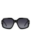 Carrera Eyewear 56mm Gradient Square Sunglasses In Black