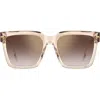 Carrera Eyewear 56mm Gradient Square Sunglasses In Brown