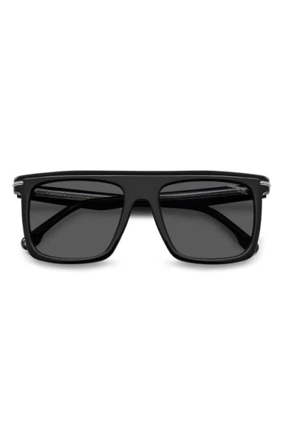 Carrera Eyewear 56mm Rectangular Flat Top Sunglasses