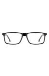 Carrera Eyewear 56mm Rectangular Optical Glasses In Black