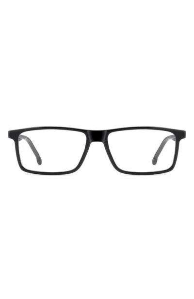 Carrera Eyewear 56mm Rectangular Optical Glasses In Black