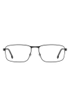 Carrera Eyewear 57mm Rectangular Optical Glasses In Gray