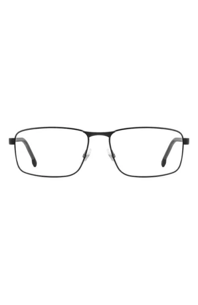 Carrera Eyewear 57mm Rectangular Optical Glasses In Gray