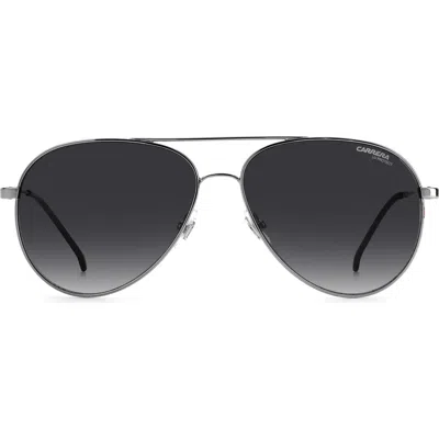 Carrera Eyewear 58mm Aviator Sunglasses In Gray