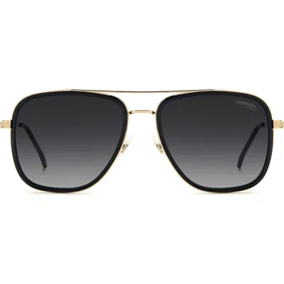 Carrera Eyewear 58mm Gradient Pilot Sunglasses In Gold