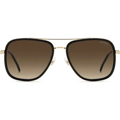Carrera Eyewear 58mm Gradient Pilot Sunglasses In Green