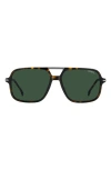 Carrera Eyewear 58mm Navigator Sunglasses