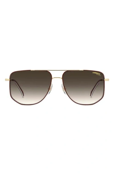 Carrera Eyewear 59mm Gradient Navigator Sunglasses In Brown