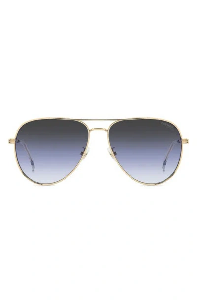 Carrera Eyewear 60mm Gradient Pilot Sunglasses In Burgundy