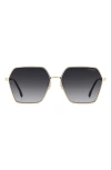 Carrera Eyewear 60mm Gradient Rectangular Sunglasses In Gray