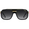 Carrera Eyewear 60mm Rectangular Flat Top Sunglasses In Black