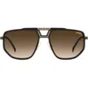 Carrera Eyewear 61mm Gradient Geometric Square Sunglasses In Multi