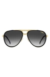 Carrera Eyewear 61mm Gradient Pilot Sunglasses