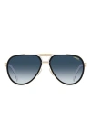 Carrera Eyewear 61mm Gradient Pilot Sunglasses