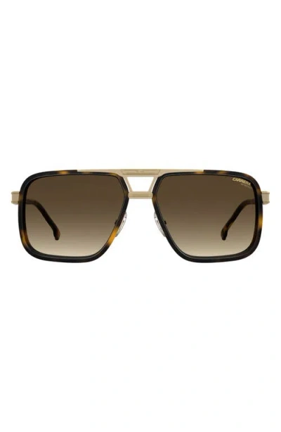 Carrera Eyewear 61mm Gradient Rectangular Sunglasses In Green