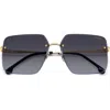 Carrera Eyewear 61mm Rimless Rectangular Sunglasses In Multi