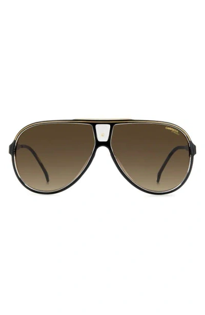 Carrera Eyewear 63mm Polarized Aviator Sunglasses In Oxford