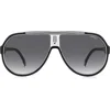 Carrera Eyewear 64mm Oversize Gradient Aviator Sunglasses In Black