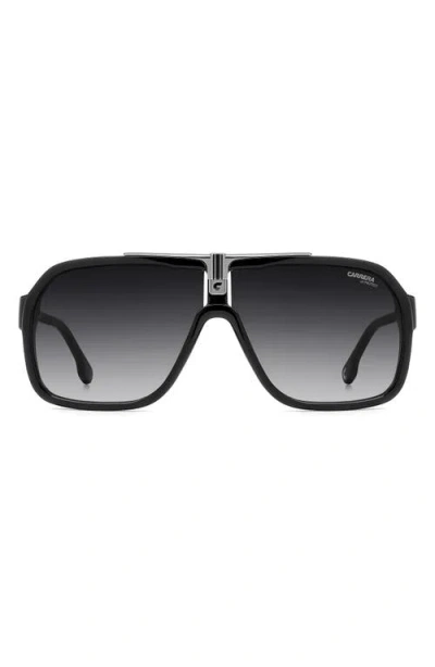 Carrera Eyewear 64mm Oversize Gradient Navigator Sunglasses In Black