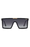 Carrera Eyewear 99mm Oversize Gradient Shield Sunglasses In Black