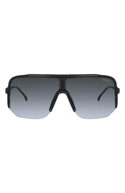 Carrera Eyewear 99mm Oversize Shield Sunglasses In Black Grey/dark Grey Sf