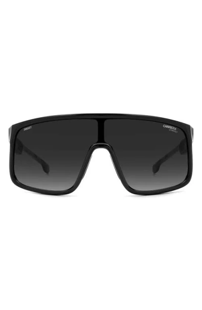 Carrera Eyewear 99mm Shield Sunglasses In Black/grey Shaded