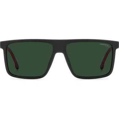 Carrera Eyewear C Sport 58mm Polarized Square Sunglasses In Green